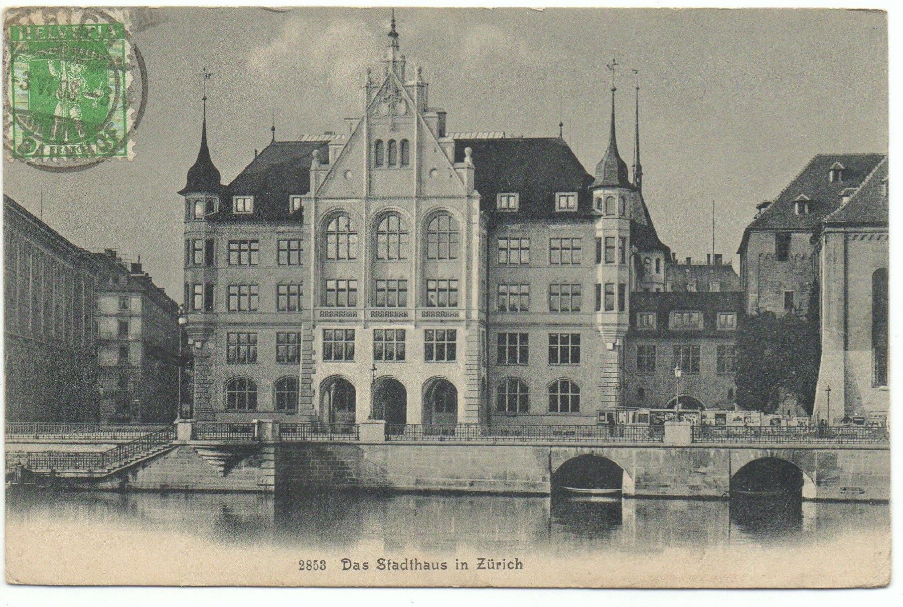 Cartes postales: ZÜRICH Das Stadthaus – D'occasion à Jona par philajona