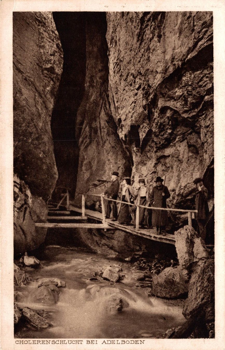 Cartoline postali: Cholerenschlucht bei Adelboden – Usato da Bronschhofen venduto da Astore