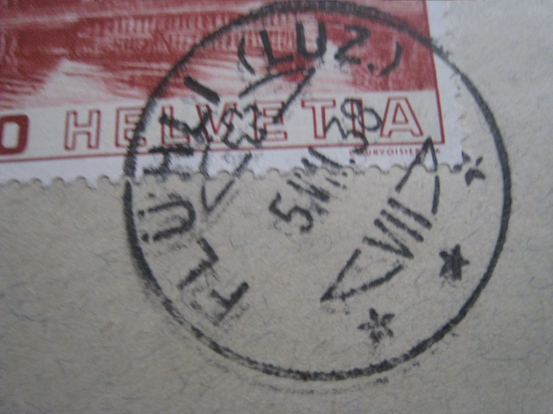 Buste & buste per spedizione: Flühli LU  nach Luzern 1938 – Usato da Aarwangen venduto da Pinsel7890 1