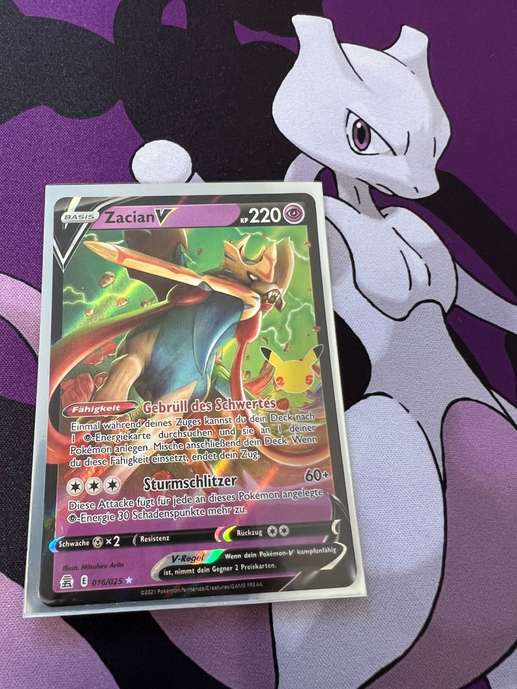 Pokémon Carte collezionabili: Zacian V (CEL 016) / -DE- / Celebrations – Nuovo (secondo la descrizione) da Bülach venduto da CherryBlu