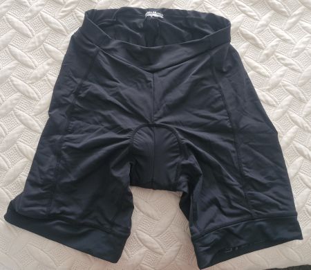 STOKE Damen/Herren Radhose schwarz mit Sitzpolster – Gr. L