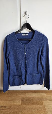 Strickjacke blau, Wolle