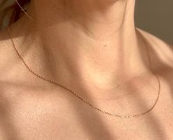 Kette 40+5cm Halskette 925 Silber vergoldet fein Ankerkette