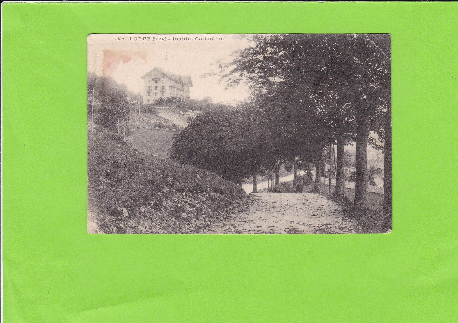 Cartoline postali: Vallorbe-Institut Catholique – Usato da St. Peterzell venduto da neckertal