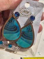 Blaue Tropfenohrringe, Sommerstil – Neu!