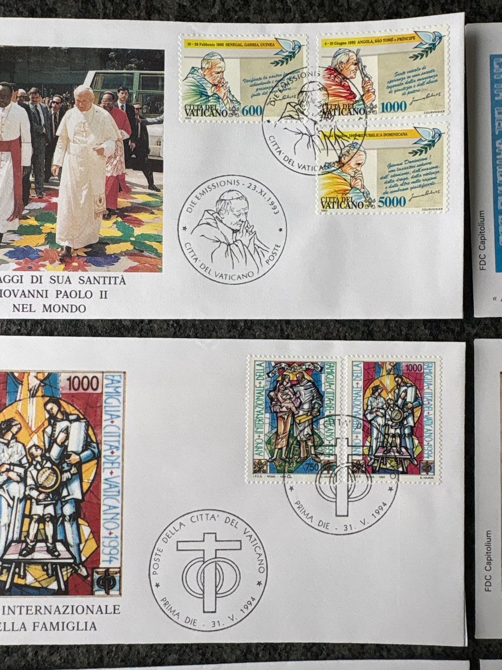 Tutti i francobolli: Vatikan Briefmarken Sammlung - sechs Stück****** – Usato da Ibach venduto da lisch3 3
