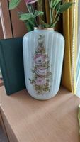 Blumenvase, teilweise handgemalen