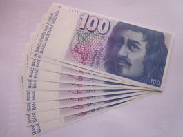 Billet Banque Suisse 9 x 100 Fr.1993 ((No suivi)) Bankfrisch