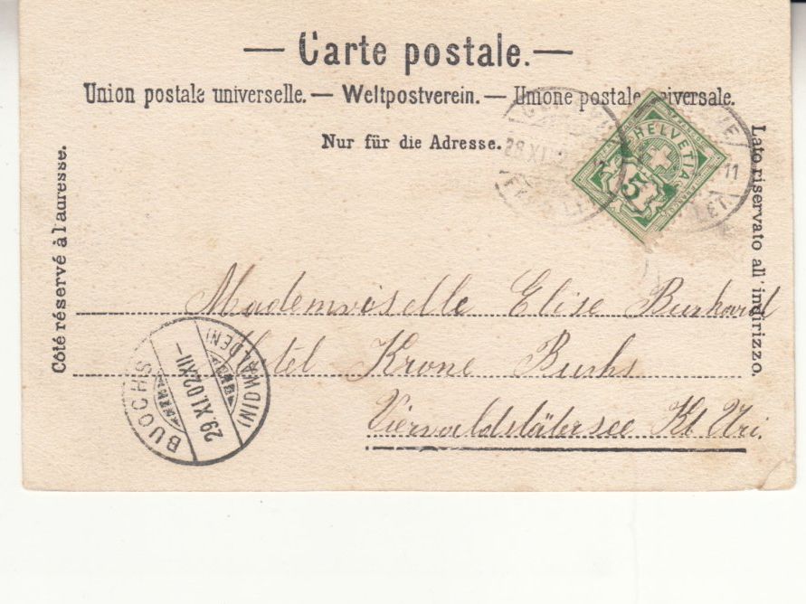 Cartoline postali: Genève 1902 – Usato da Bürglen TG venduto da StampGraf 1