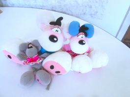 3 Diddl-Vintage-Plüschfiguren