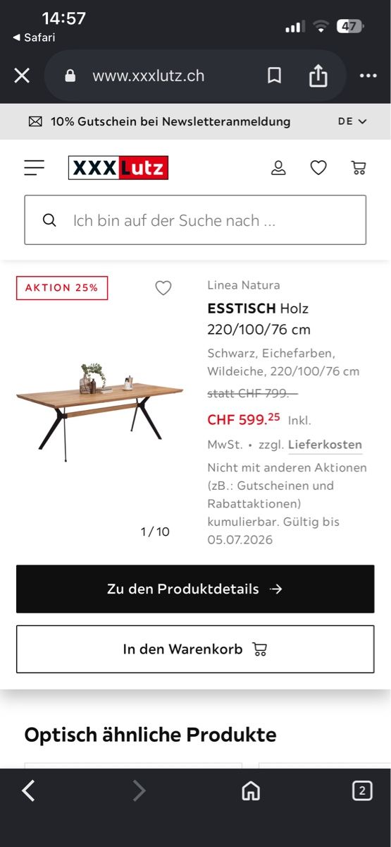 Set di tavolo e panche: Holztisch und Holzbank – Usato da Liestal venduto da Xenias01 2