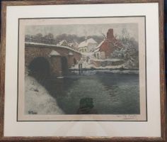 Tableau signé:  Frits Thaulow  83cm x 72cm