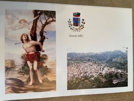 Heiliger Sebastian Patron Graniti (ME) Postkarte