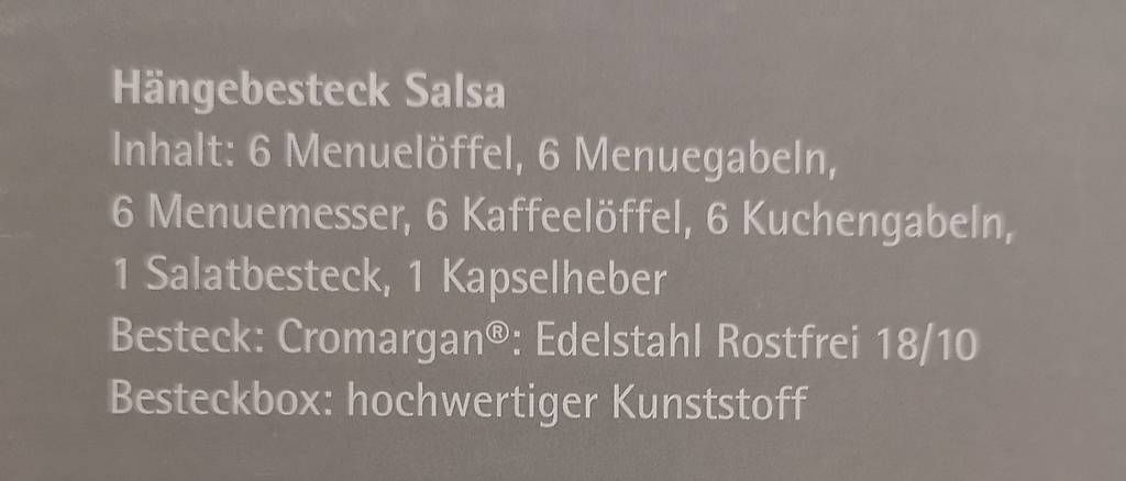 WMF Bestecksets: Besteck Set - 'Salsa Set 33' - WMF – Neu und originalverpackt aus Burgistein von LaLUZdelFARO 4