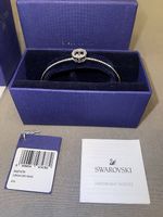 Swarovski Sparkling Dance Armreif, weiss, rhodiniert