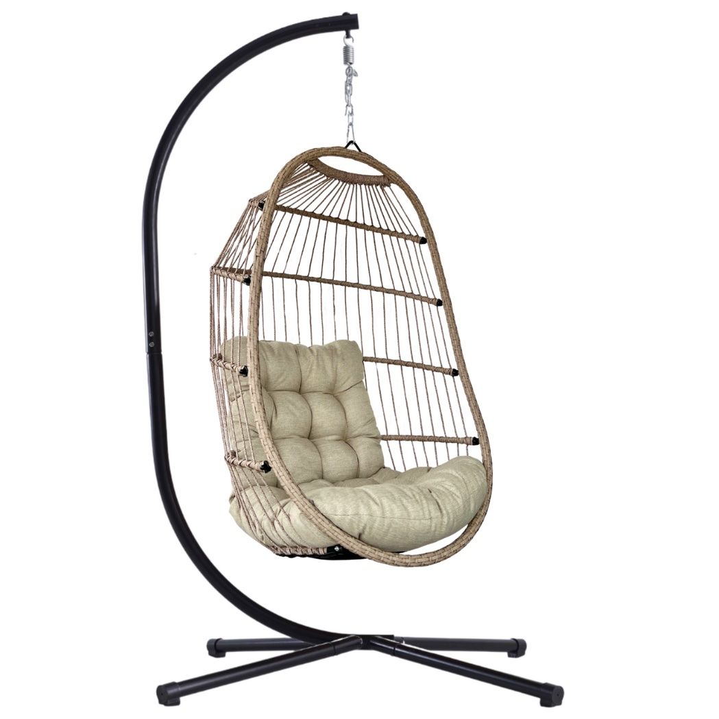 Poltrone pensili da giardino: Hängesessel Jamie Ivory Sand – Nuovo e nell'imballaggio originale da Ermatingen venduto da MyHappyHome 6