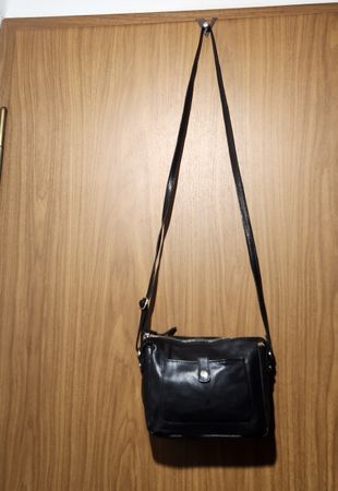 Sac  cuir à bandoulière Union Code noir 