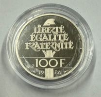(1707) Frankreich, 100 Francs, Piedfort, 1886-1986, pp