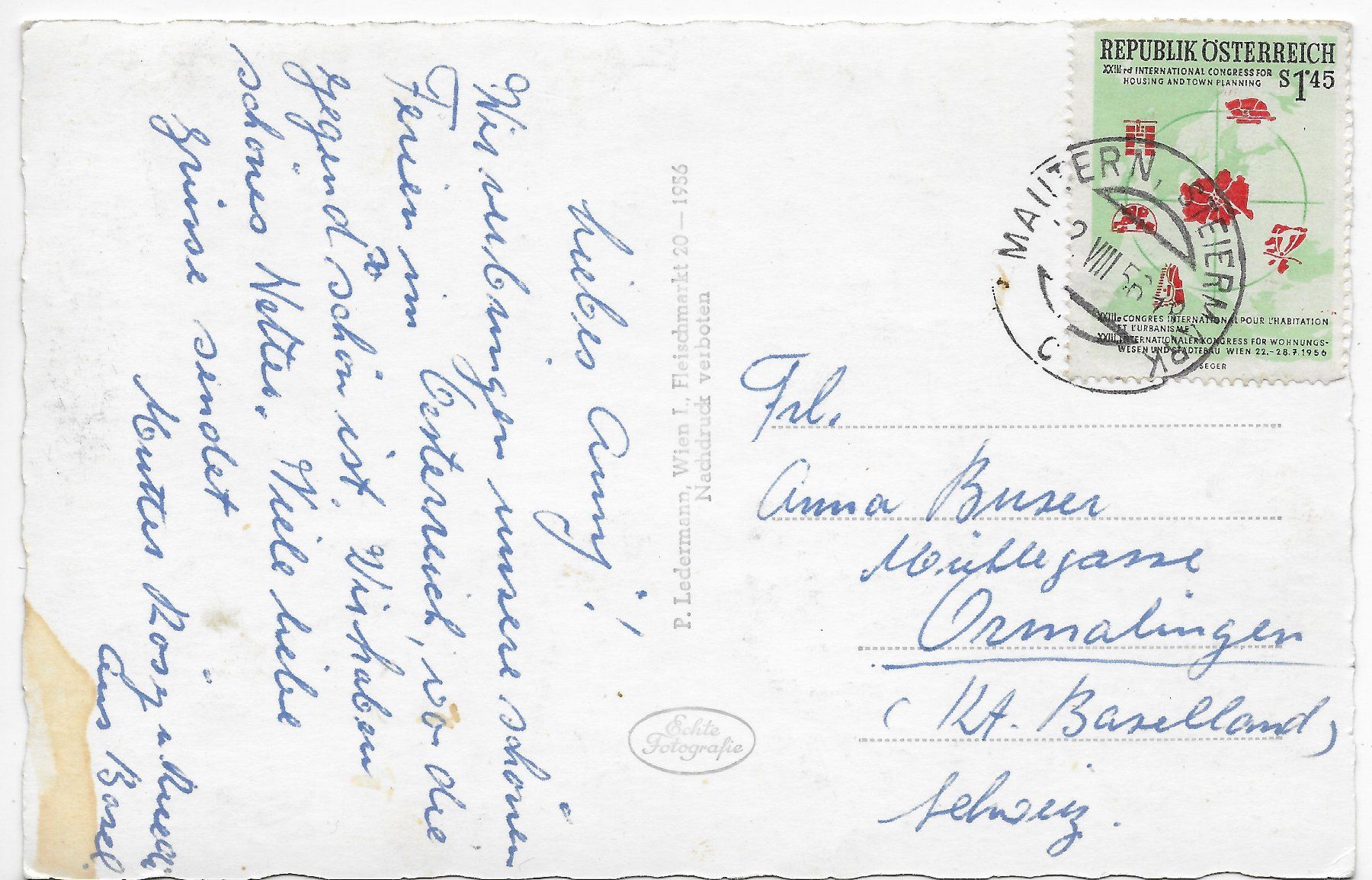 Cartes postales: Hall bei Admont um 1956 – D'occasion à Hefenhofen par Richsalz 1