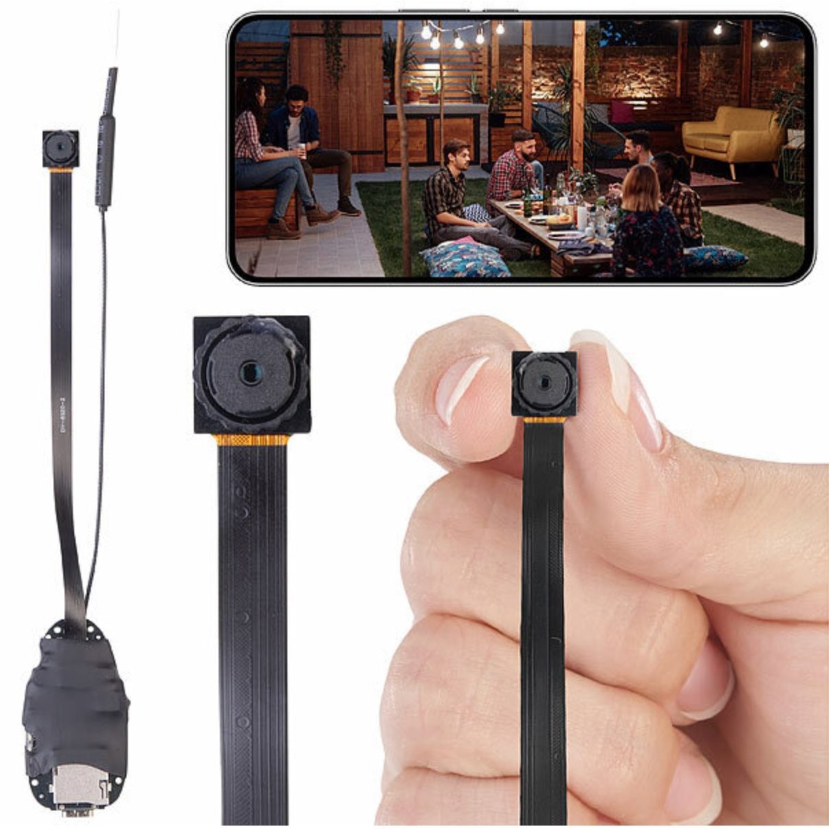Fotocamera: Mikro-Kamera: 2er-Set 2K-Micro-Einbaukameras – Nuovo e nell'imballaggio originale da Bülach venduto da StoreInShop.com 7