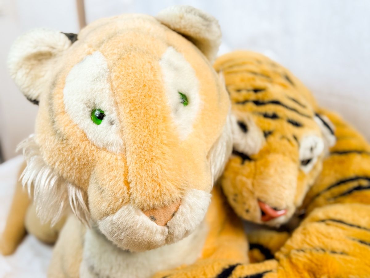 Giocattoli: 2 süsse grosse Plüschtiere Tiger, Kuscheltier – Usato da Galmiz venduto da ranunkel25