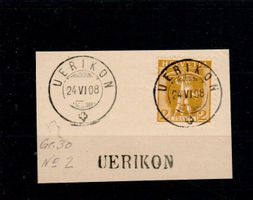 Briefausschnitt - Uerikon 1908