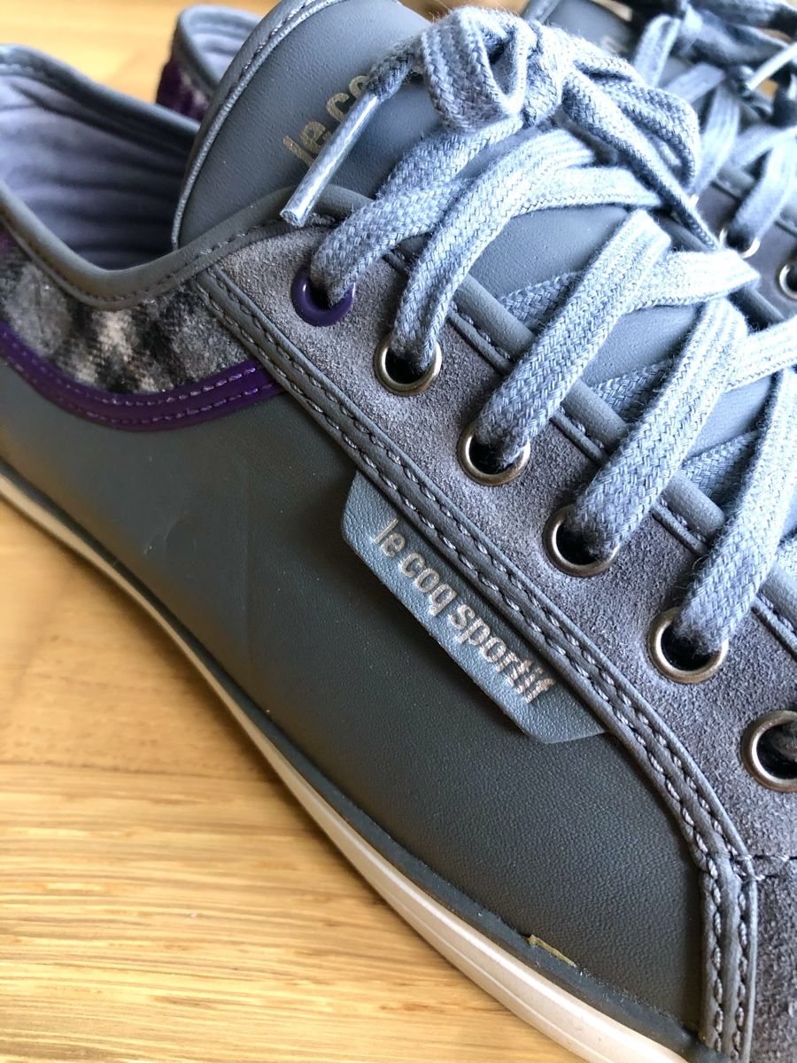 Le Coq Sportif Chaussures hommes: Le Coq grau/violetter Sneaker Gr. 43 – Neuf (Voir description) à Zürich par lino07 2