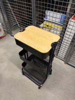 IKEA Servierwagen Schwarz mit Deckel