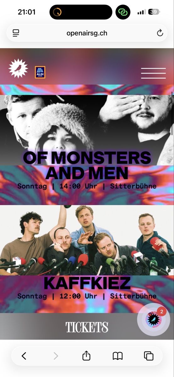 Biglietti: Openair St. Gallen Bändeli Sonntag – Nuovo (secondo la descrizione) da Zürich venduto da reelis 3