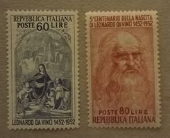 610) Nr. 877-79, Italien DA VINCI postfrisch  Kt. 96€