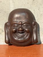 Vintage Laughing Buddha Mask - Wall Decor Sculpture