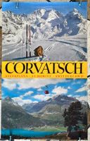 Original Corvatsch Plakat Silvaplana St. Moritz 64x102cm