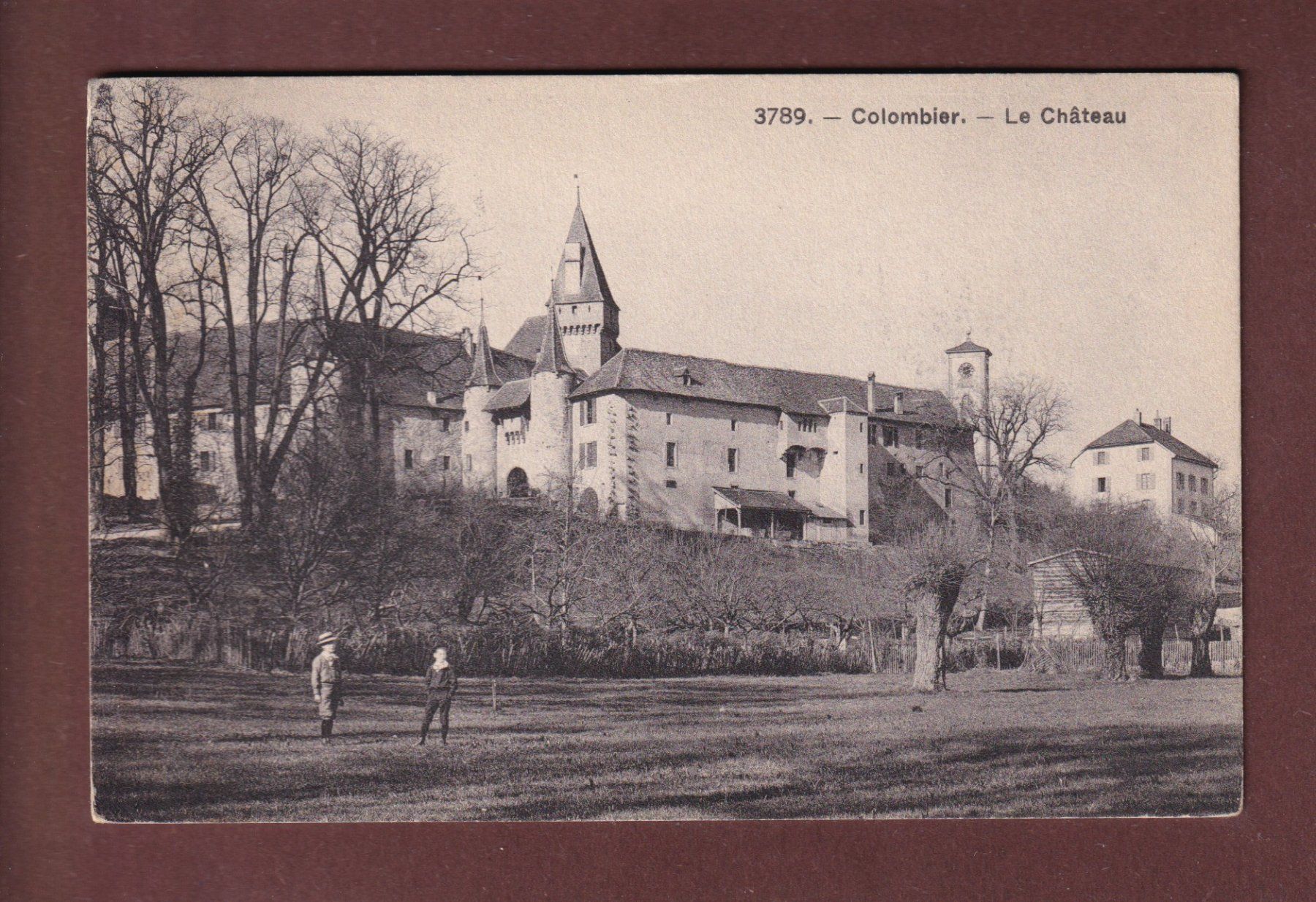 Cartoline postali: COLOMBIER - Le Château - 1913 – Usato da Pully venduto da nicecards-shop