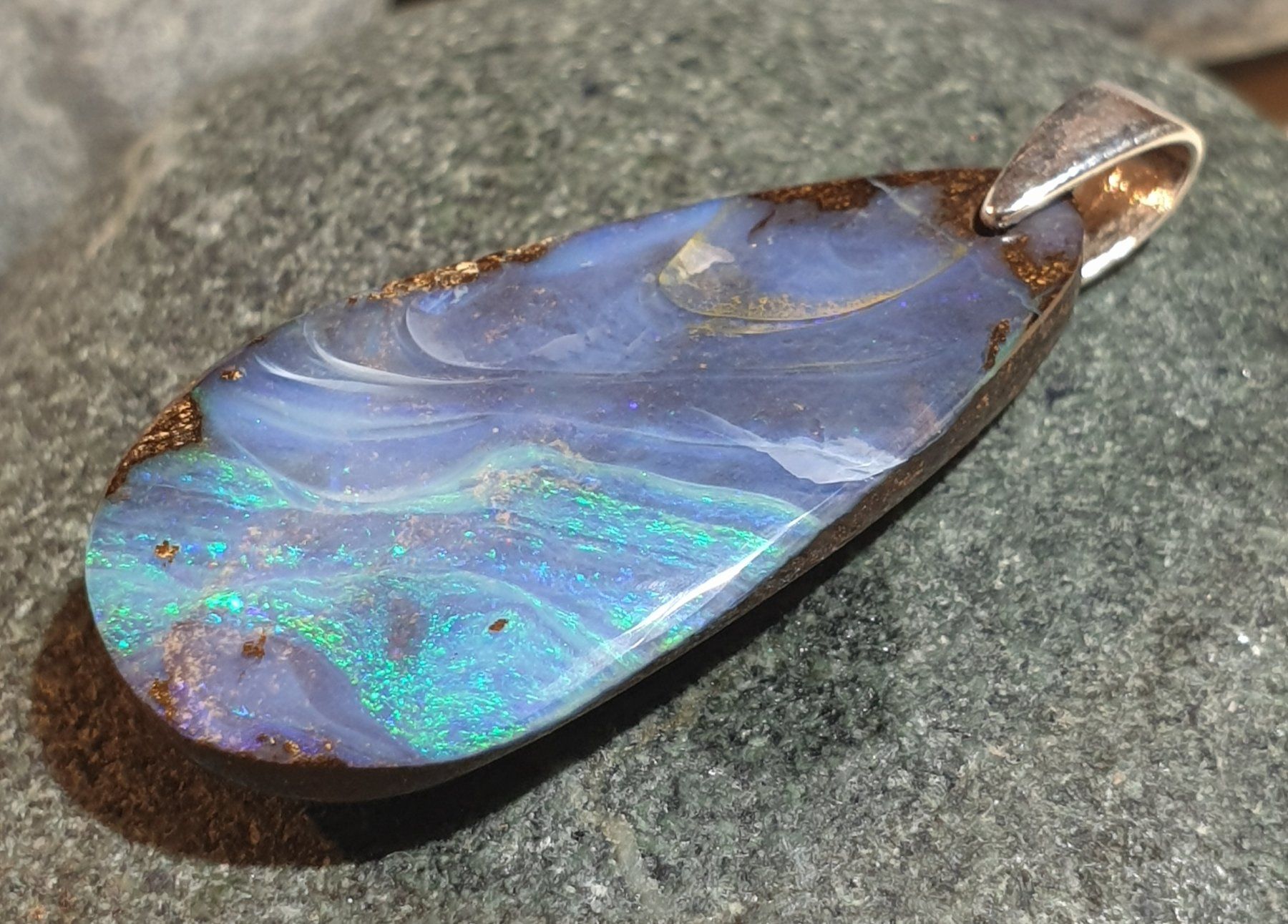 Ciondoli: Anhänger Boulder Opal. – Nuovo (secondo la descrizione) da Niederbüren venduto da Raphael014 8