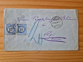 CH-Nachportobeleg nach Engi aus 1878 Zustand gem.Bild