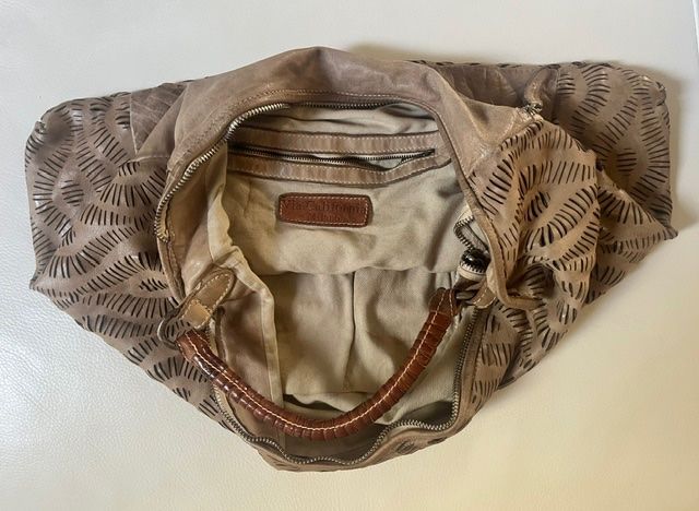 Via California Milano Sacs femmes: Wunderschöne Lederhandtasche hellbraun aus Italien – D'occasion à Steinmaur par Dyleila 2