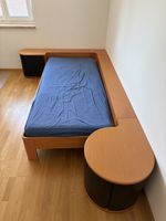 Wooden Bed + Sheets + Pillow + Mattress