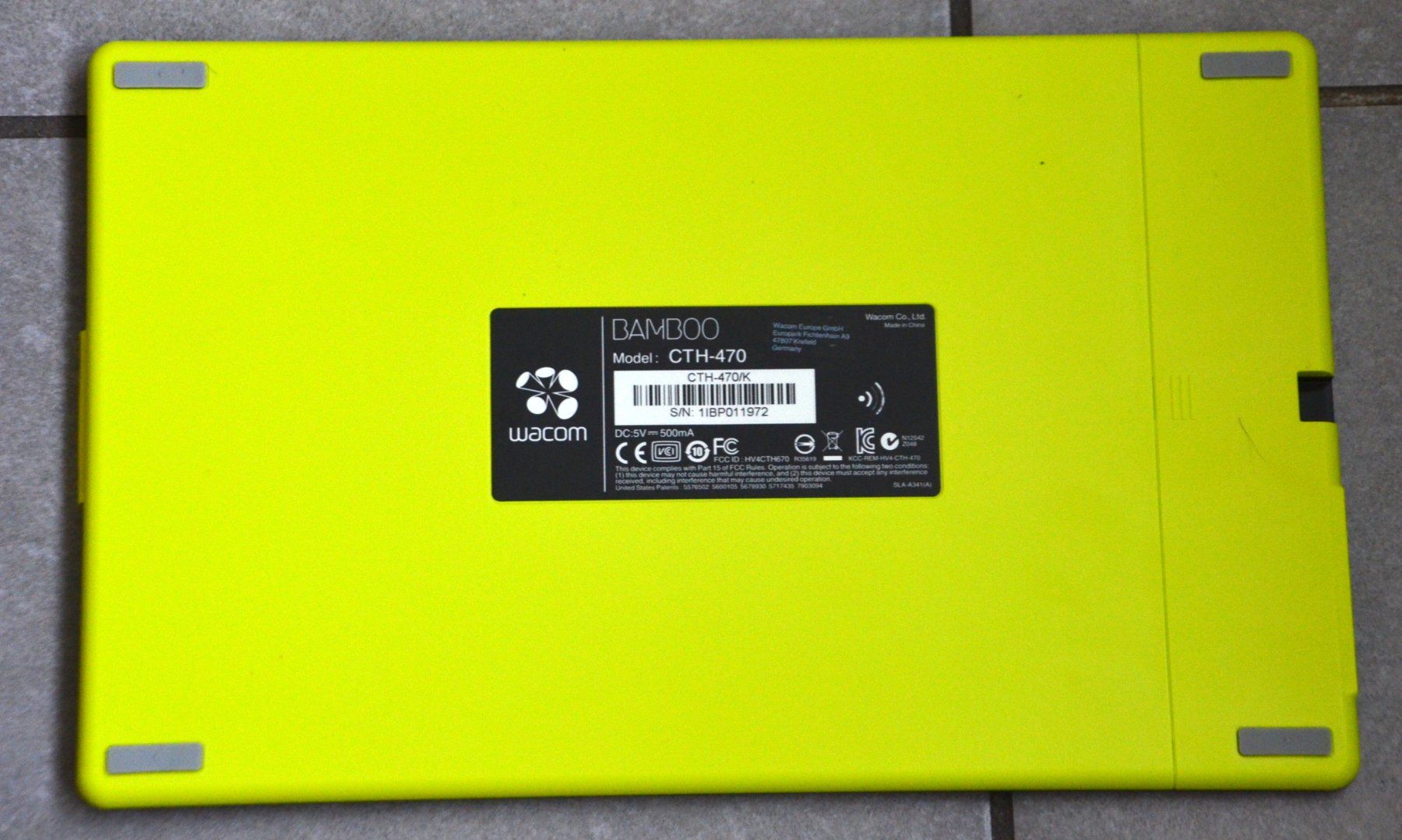Wacom Tablet PC: Wacom Bamboo CTH-470 Grafiktablet / tablette graphique – Usato da Collonges venduto da arashee 3