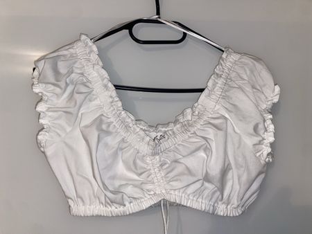 Trachtenbluse Marjo weiss kurz Grösse 38 