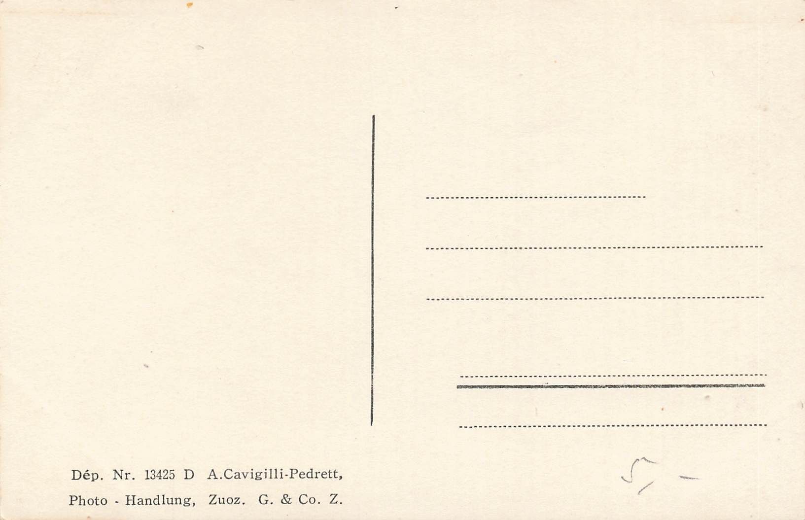 Cartoline postali: Zuoz Dorfpartie – Usato da Biasca venduto da Blenio71 1