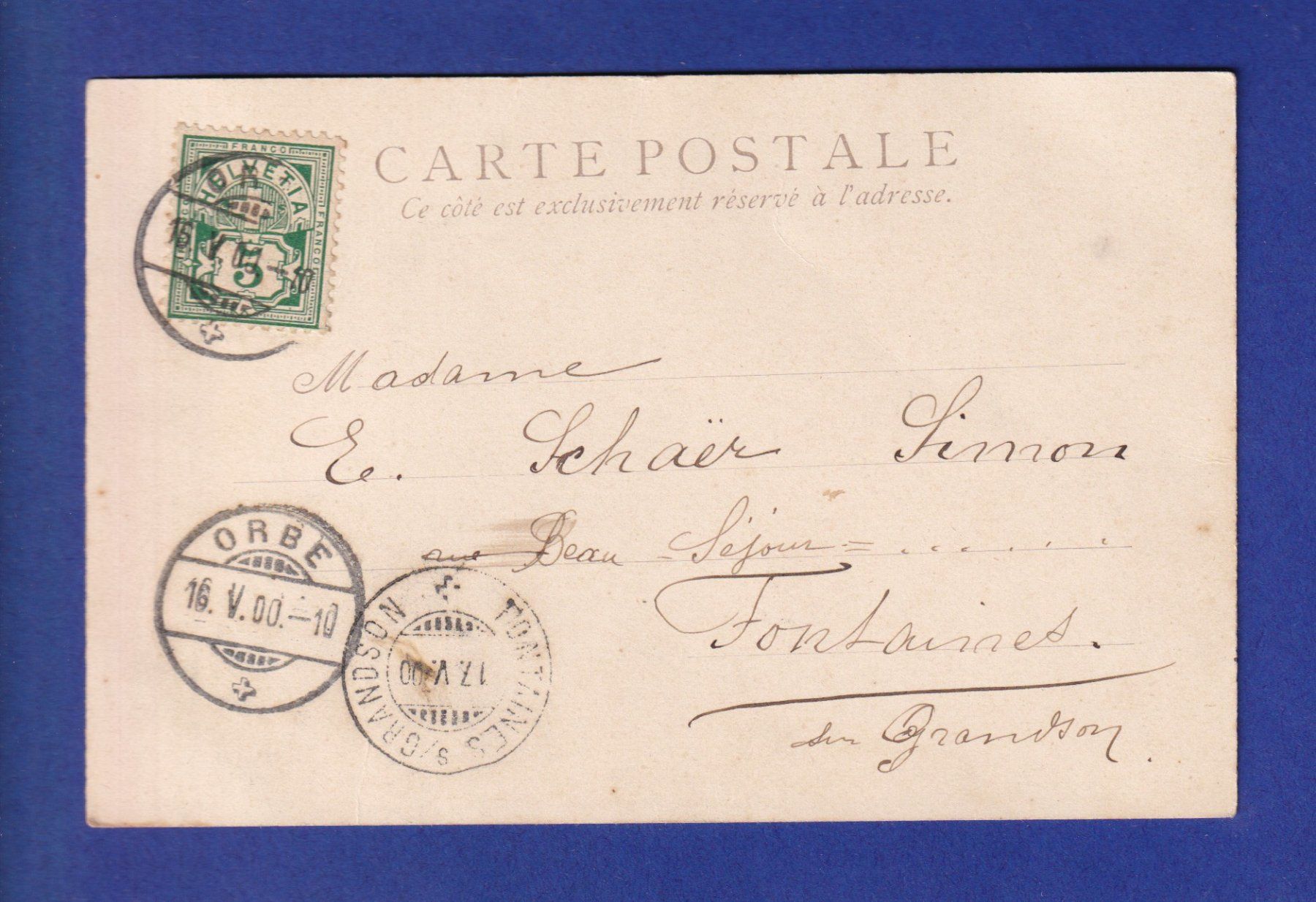 Cartoline postali: OISEAU sur sa branche – Usato da Pully venduto da nicecards-shop 1