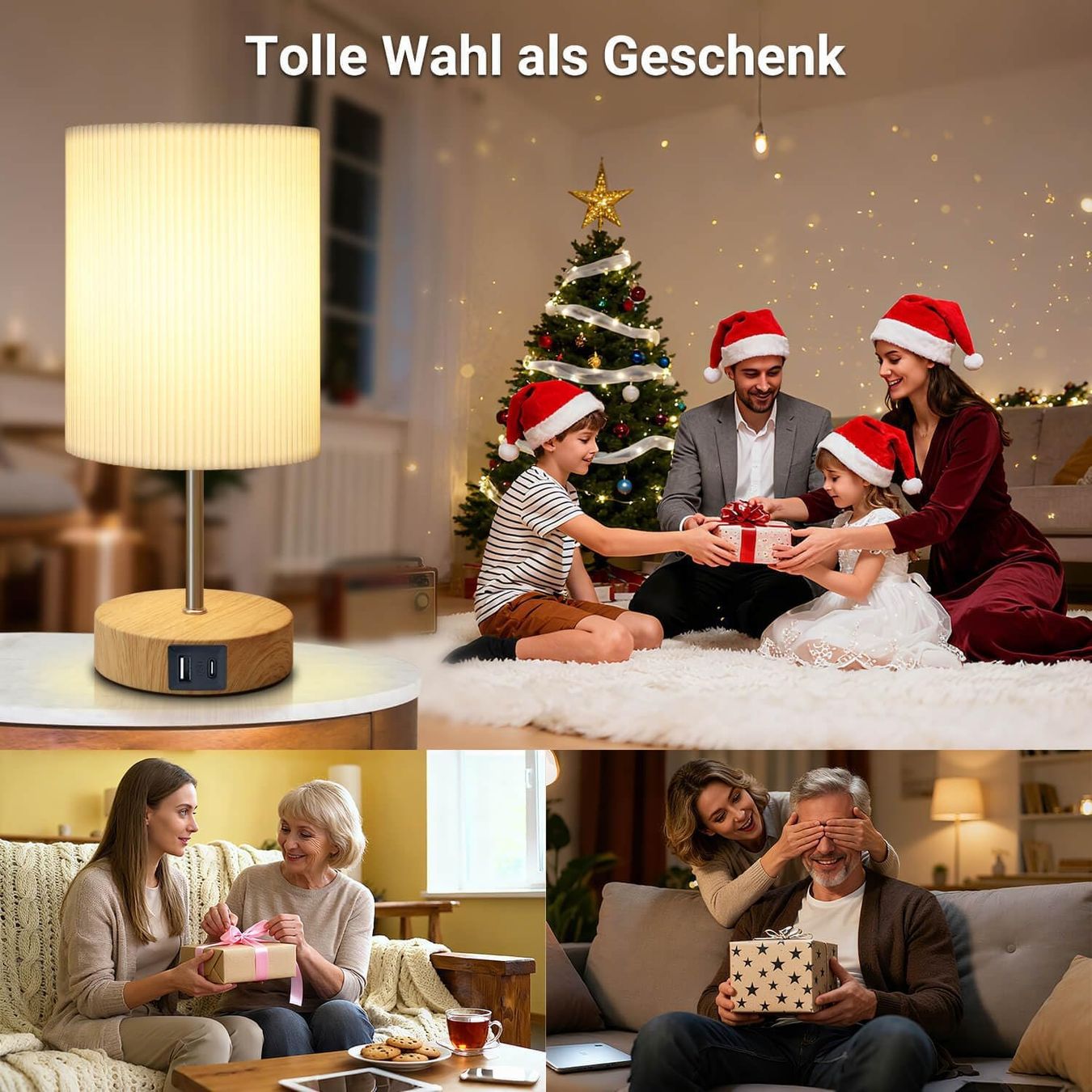 Lampade: Nachttischlampe Touch Dimmbar mit USB – Nuovo e nell'imballaggio originale da Nuglar venduto da SaleRitter 4