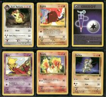 Vintage Pokémon Karten Team-Rocket EN 2000 Lot of 6