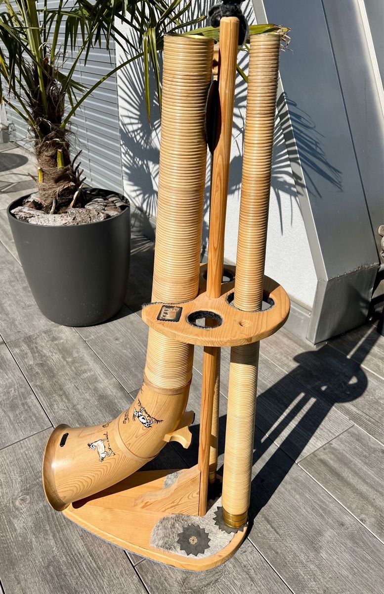 Strumenti musicali: Alphorn Kolleger mit Tasche – Usato da Domat/Ems venduto da gian1984 1