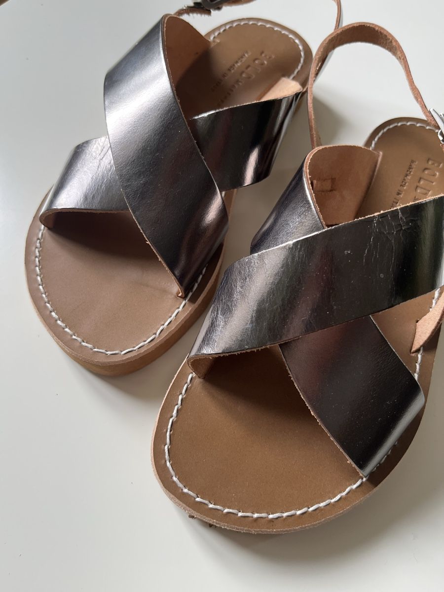 Damenschuhe: Neue Sandalen, Gr. 35, Silber, Sommer – Neu (gemäss Beschreibung) aus Baden von celine_kids 1