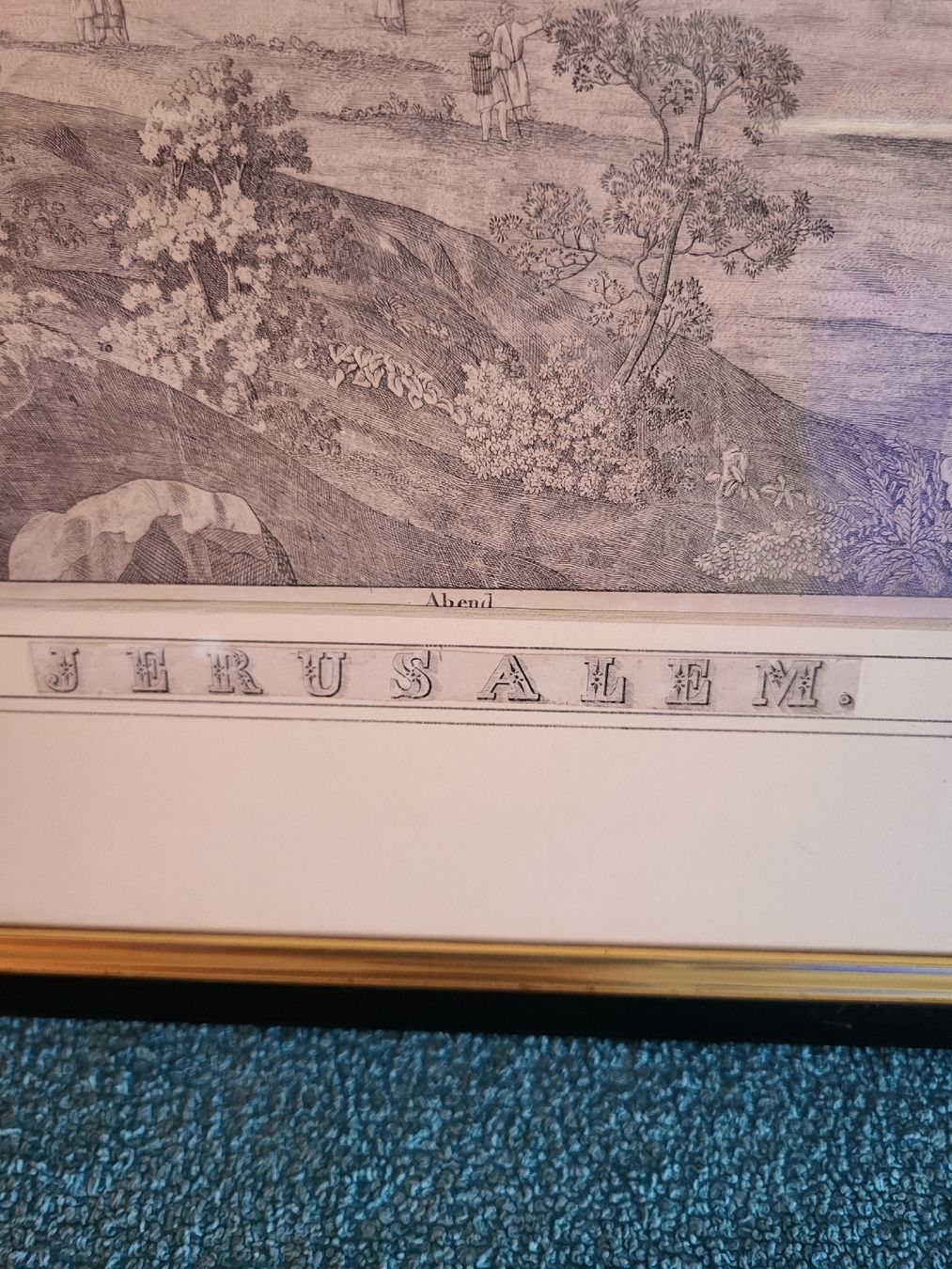 Grafiken & Lithographien: Bild Lithografie  Jerusalem – Gebraucht aus Degersheim von Sonnenbiene55 6