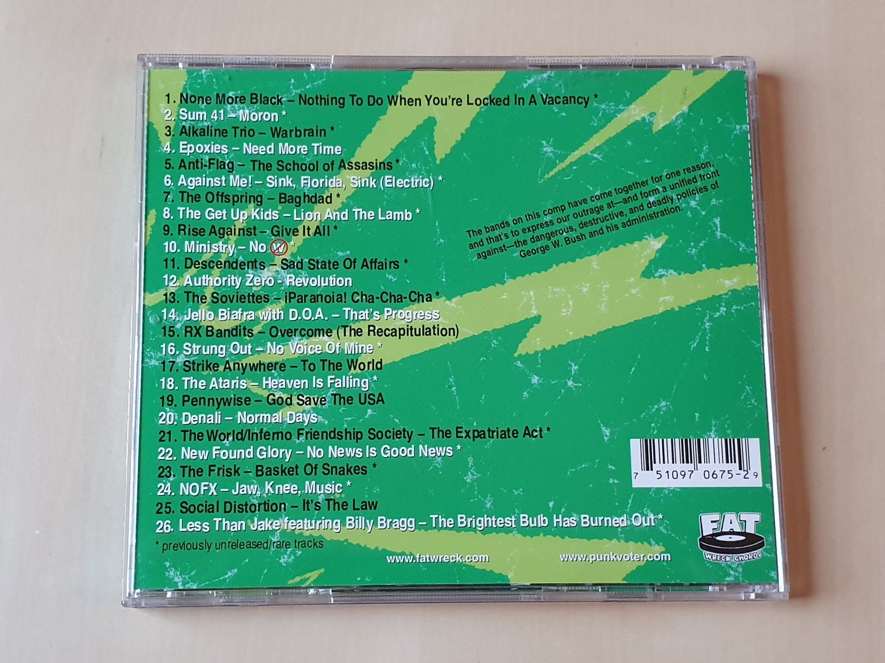 CDs: Rock against Bush Vol. 1 – D'occasion à Stansstad par collectorsshop 1