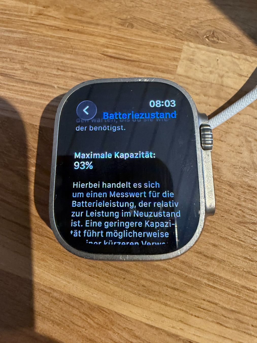 Apple Smartwatch: Apple Watch Ultra 1. Generation | Alpine Loop grün – Usato da Neerach venduto da Afi83 8