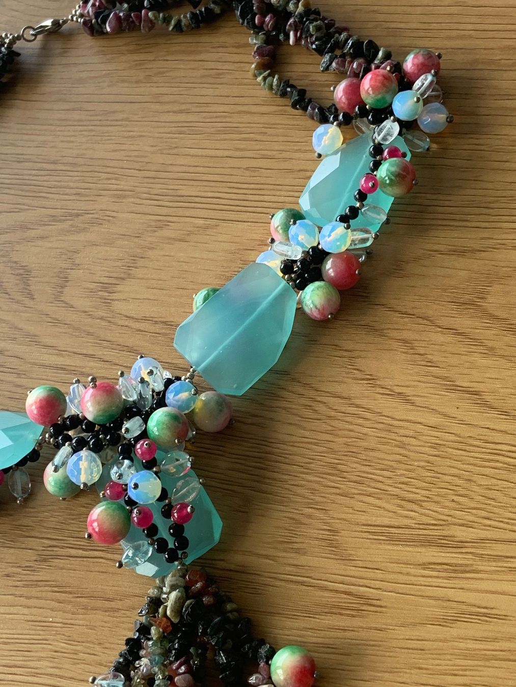 Catenine: Spektakulär auffällige Steinkette!! (63 cm) – Usato da Laufen venduto da Bellebellezza 4