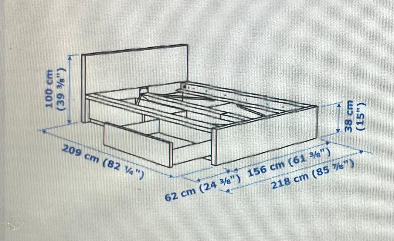 Ikea Letti: Bett - IKEA MALM weiss 140X200 – Usato da Basel venduto da lousie 4